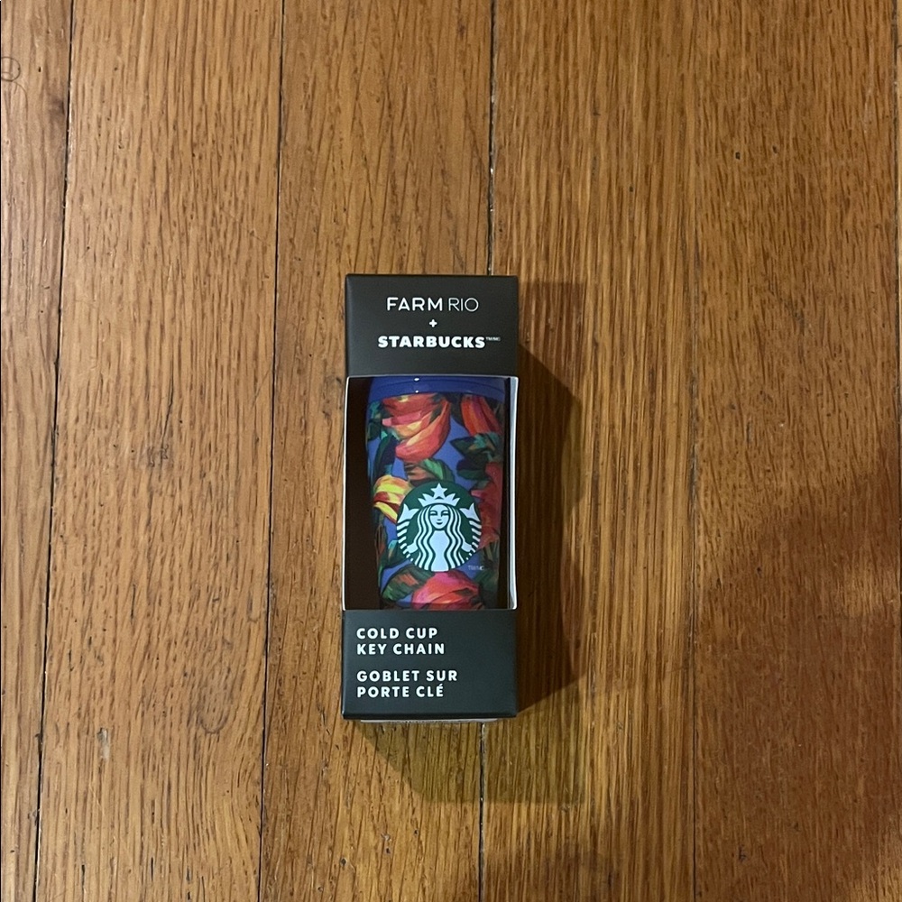 Starbucks Farm Rio Floral Cold Cup Key Chain